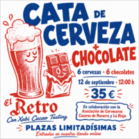 Cata de Cerveza + Chocolate · 12 de septiembre · El Retro