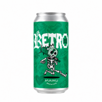 Lata de Maiku Brewing Aniversario X, cerveza artesanal DDH Hazy IPA elaborada para el décimo aniversario de El Retrogusto es Mío.