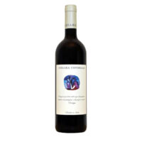 Botella de Chiara Condello Tre Vigne Predappio, vino tinto de Sangiovese de la Romagna (Italia).